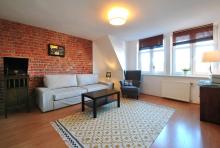 Apartment No. 4 - Living room, sofa, coffee table